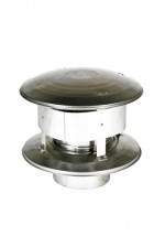 EW RVS trekkende regenkap met gaas 150 diam.