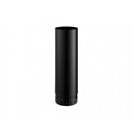 zwarte enkelwandige rvs rookgaspijp 500mm