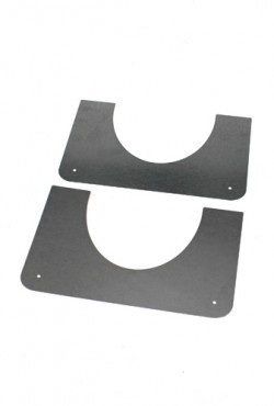 RVS Kanaal Brandseparatieplaat hellend 80 mm
