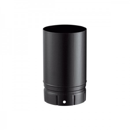 zwarte enkelwandige rvs rookgaspijp 250mm