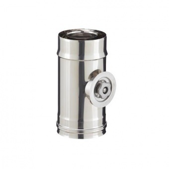  T-stuk met kijk luik 80-130 